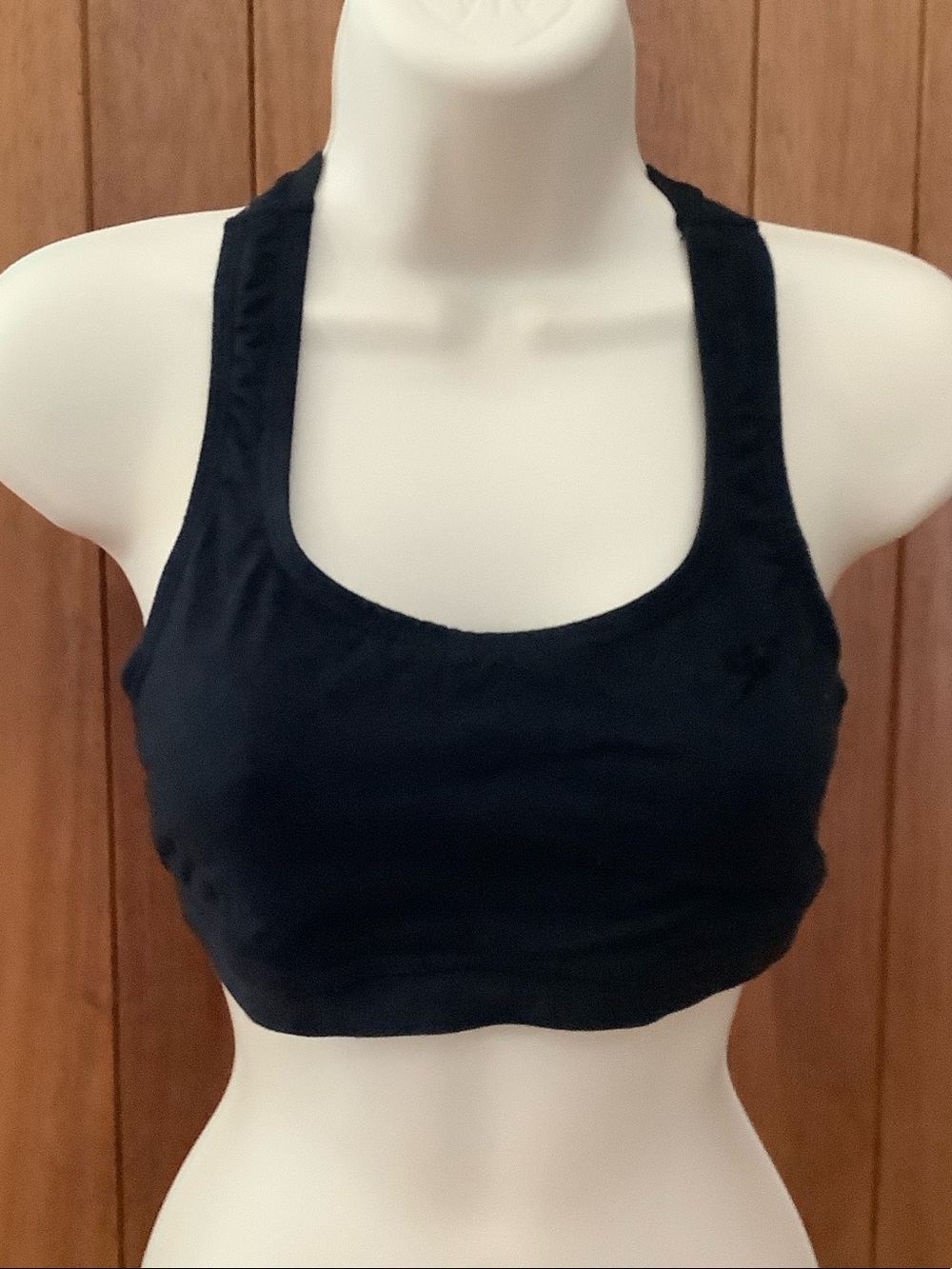 Speedo Black Scoop Neck Racerback Sports Bra